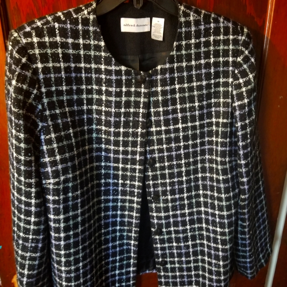 Vintage Alfred Dunner check style blazer